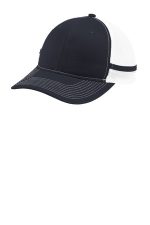 Port Authority Two-Stripe Snapback Trucker Cap. C113 Rich Navy/ Rich Navy/ White