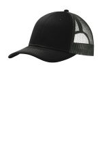 Port Authority Snapback Trucker Cap. C402 Black/ Grey Steel