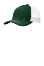 Port Authority Snapback Trucker Cap. C402 Dark Green/ White