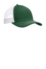 Port Authority Snapback Trucker Cap. C402 Forest Green/ White
