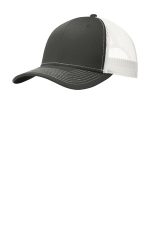 Port Authority Snapback Trucker Cap. C402 Grey Steel/ White