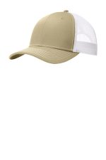 Port Authority Snapback Trucker Cap. C402 Light Khaki/ White