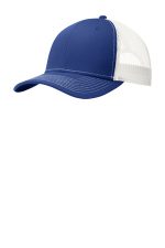 Port Authority Snapback Trucker Cap. C402 Patriot Blue/ White