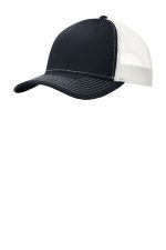 Port Authority Snapback Trucker Cap. C402 Rich Navy/ White