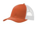Port Authority Snapback Trucker Cap. C402 Texas Orange/ White