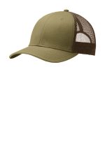 Port Authority Snapback Trucker Cap. C402 True Khaki/ Coffee