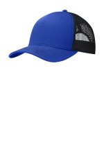 Port Authority Snapback Trucker Cap. C402 True Royal/ Black