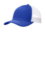 Port Authority Snapback Trucker Cap. C402 True Royal/ White