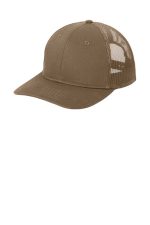 Port Authority Snapback Trucker Cap. C402 Woodland Brown
