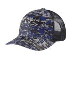 Port Authority Digi Camo Snapback Trucker Cap C404 Patriot Blue Digi/ Grey Steel