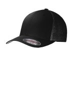Port Authority Flexfit Mesh Back Cap. C812 Black/ Black
