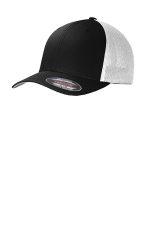Port Authority Flexfit Mesh Back Cap. C812 Black/ White