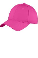 Port Authority Six-Panel Unstructured Twill Cap. C914 Sangria