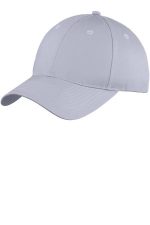 Port Authority Six-Panel Unstructured Twill Cap. C914 Silver