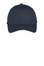 Port Authority Six-Panel Unstructured Twill Cap. C914 True Navy