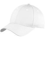 Port Authority Six-Panel Unstructured Twill Cap. C914 White