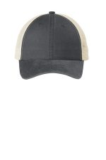 Port Authority Beach Wash Mesh Back Cap. C943 Coal/ Stone