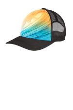 Port Authority Photo Real Snapback Trucker Cap C950 Wave