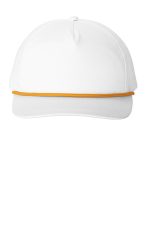 Port Authority Snapback Five-Panel Rope Cap C962 White/ Athletic Gold