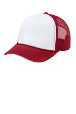 Port Authority Foam Truck'N Cap C993 White/ Rich Red/ Rich Red