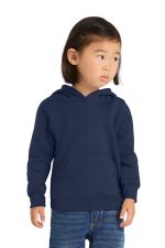 Port & Co Toddler Core Fleece Pullover Hooded Sweatshirt. CAR78TH Navy