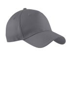 Port Authority Five-Panel Twill Cap. CP86 Charcoal