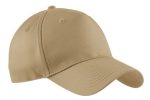 Port Authority Five-Panel Twill Cap. CP86 Khaki