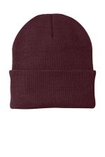 Port Authority Knit Cap. CP90 Maroon