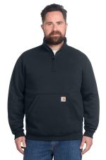 Carhartt Midweight 1/4-Zip Mock Neck Sweatshirt CT105294 New Navy