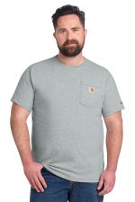 Carhartt Force Short Sleeve Pocket T-Shirt CT106652 Heather Grey