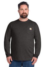 Carhartt Force Long Sleeve Pocket T-Shirt CT106656 Carbon Heather
