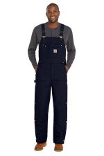 Carhartt Firm Duck Insulated Bib Overalls CT106672 Dark Navy
