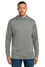 Carhartt Force Sun Defender Long Sleeve Hooded T-Shirt CT106923 Asphalt Grey
