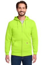Carhartt Midweight Hooded Zip-Front Sweatshirt. CTK122 Brite Lime