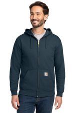 Carhartt Midweight Hooded Zip-Front Sweatshirt. CTK122 New Navy