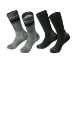 Carhartt Heavyweight Crew Sock (4-Pack) CTSC1054 Assorted Black and Charcoal