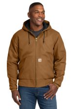 Carhartt Tall Quilted-Flannel-Lined Duck Active Jac. CTT106677 Carhartt Brown