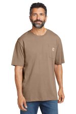 Carhartt Tall Workwear Pocket Short Sleeve T-Shirt. CTTK87 Desert