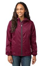 Eddie Bauer Women's Packable Wind Jacket. EB501 Black Cherry