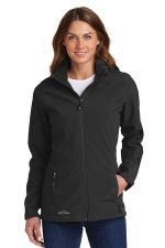 Eddie Bauer Women's Hooded Soft Shell Parka. EB537 Black
