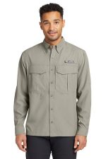 Eddie Bauer - Long Sleeve Performance Fishing Shirt. EB600 Driftwood
