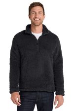 Port Authority Cozy 1/4-Zip Fleece F130 Charcoal