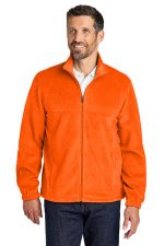 Port Authority Plush Fleece Full-Zip Jacket F190 S. Orange