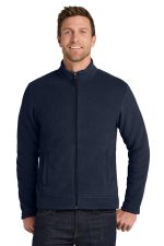 Port Authority Ultra Warm Brushed Fleece Jacket. F211 Insignia Blue/ River Blue Navy
