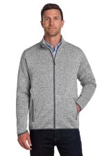 Port Authority Sweater Fleece Jacket. F232 Grey Heather