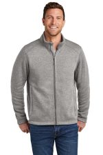 Port Authority Arc Sweater Fleece Jacket F428 Deep Smoke Heather