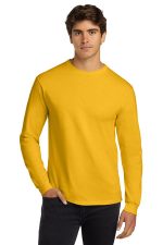 Gildan - Ultra Cotton 100% US Cotton Long Sleeve T-Shirt. G2400 Gold