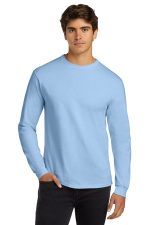 Gildan - Ultra Cotton 100% US Cotton Long Sleeve T-Shirt. G2400 Light Blue