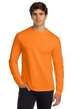 Gildan - Ultra Cotton 100% US Cotton Long Sleeve T-Shirt. G2400 S. Orange