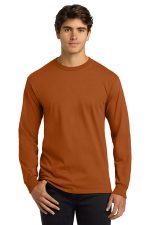 Gildan - Ultra Cotton 100% US Cotton Long Sleeve T-Shirt. G2400 Texas Orange
